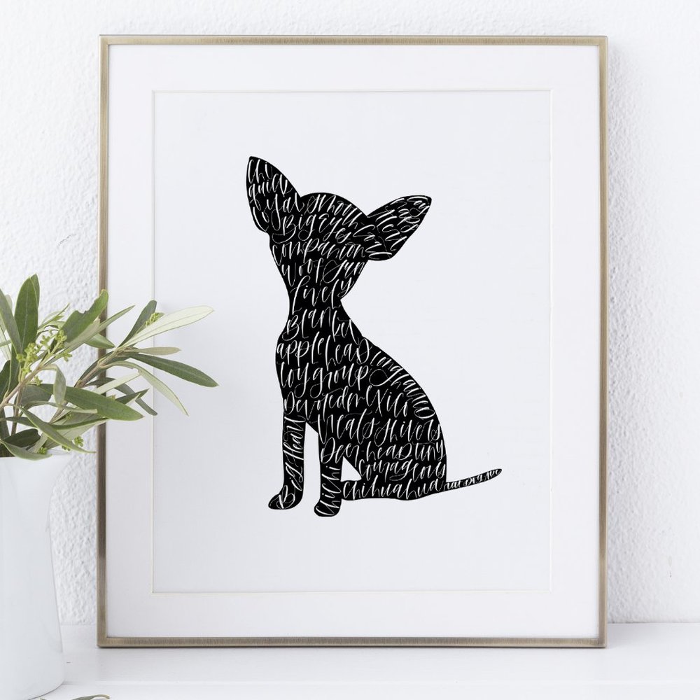 Chihuahua Word Art